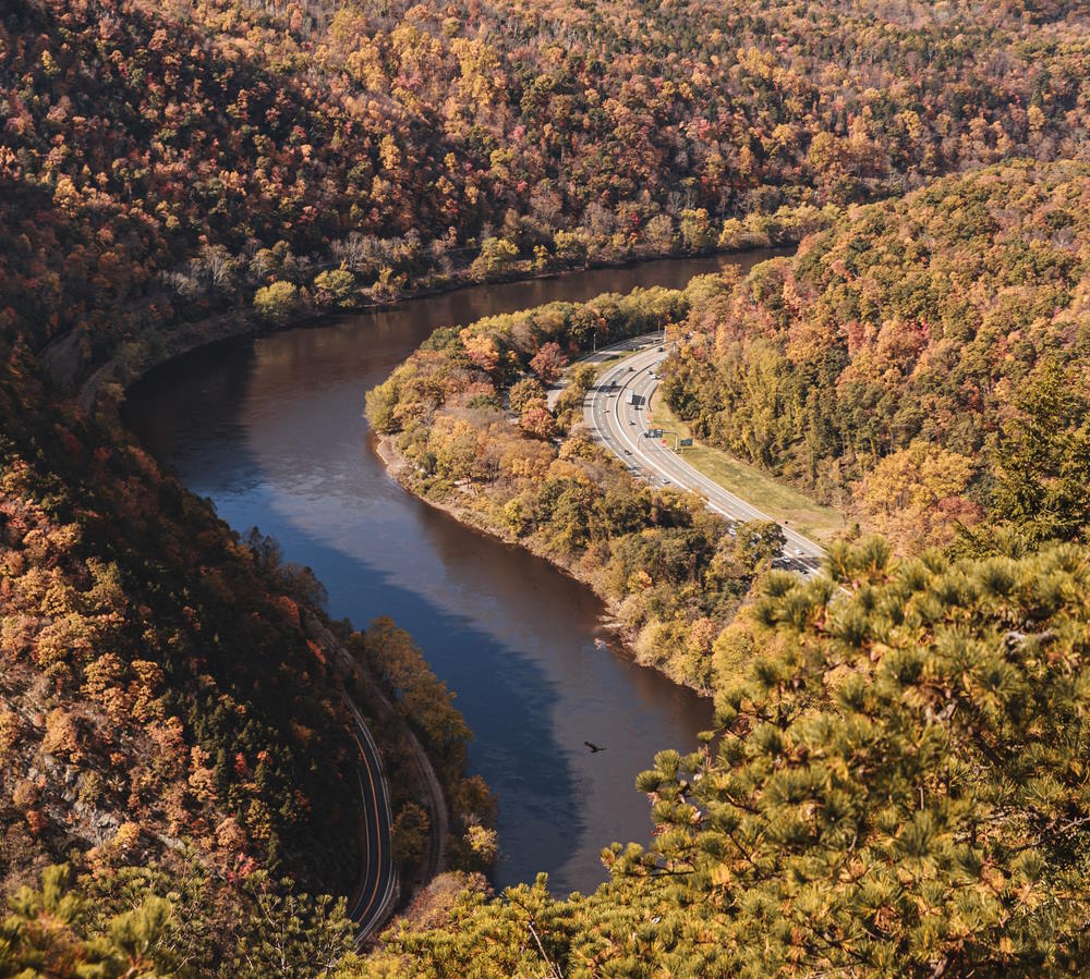 Image of the Delaware Water Gap in PA